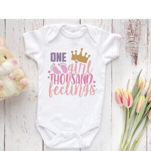 One Girl Thousand Feelings Onesie
